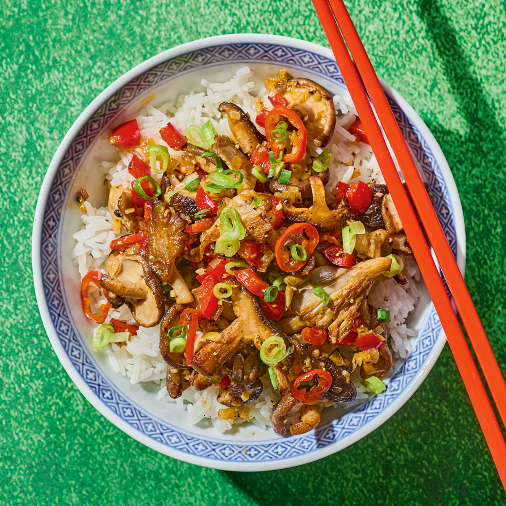  Salt-and-Pepper Exotic Mushrooms