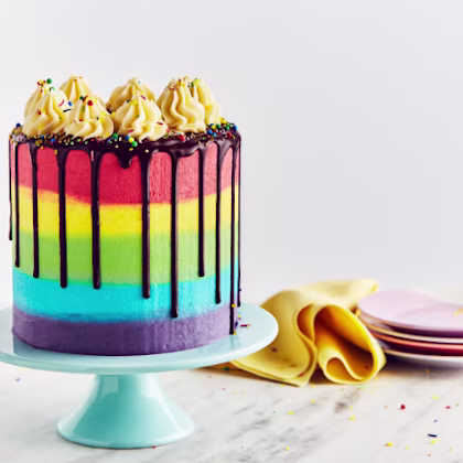 Rainbow Ombre Cake