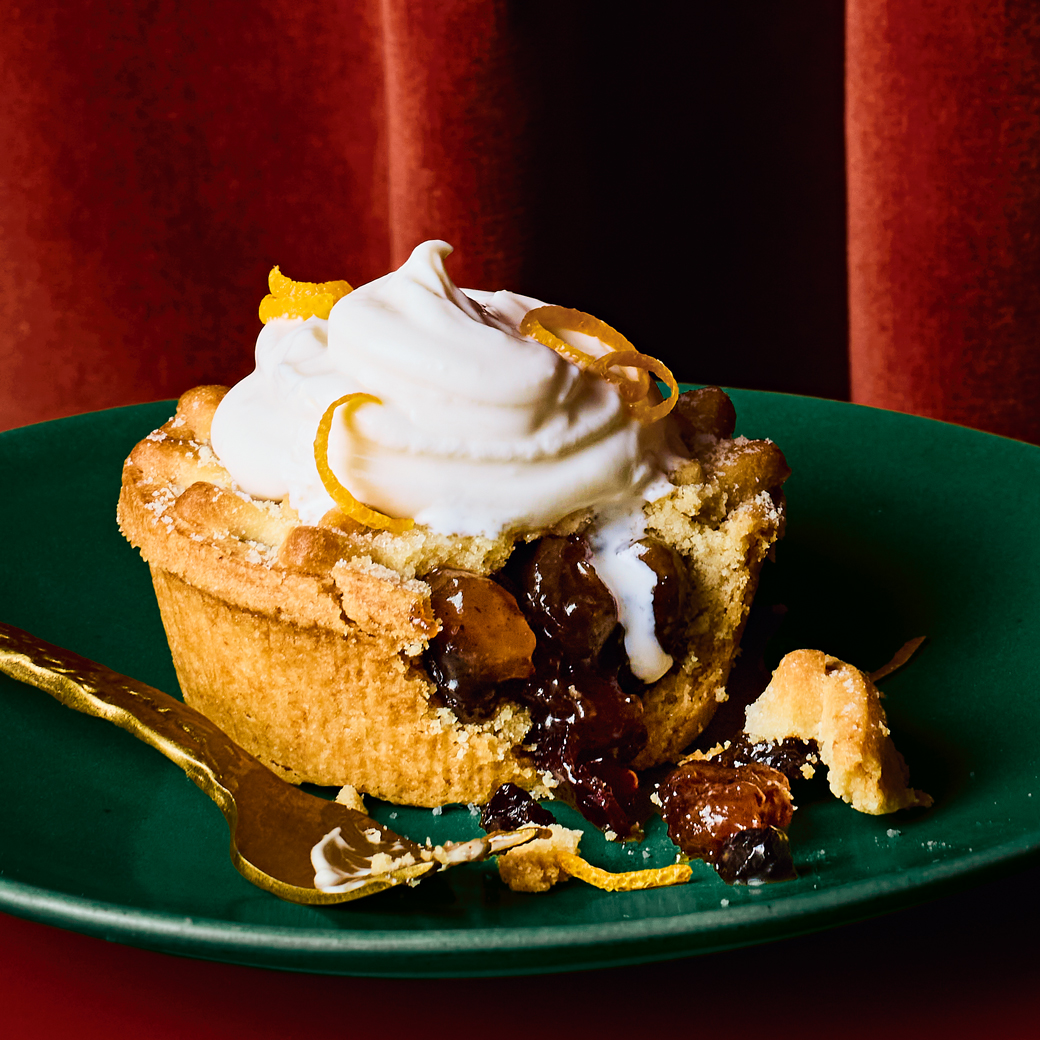 Mince Pie with Negroni Cream