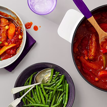 Pork Sausage and Chickpea Cassoulet