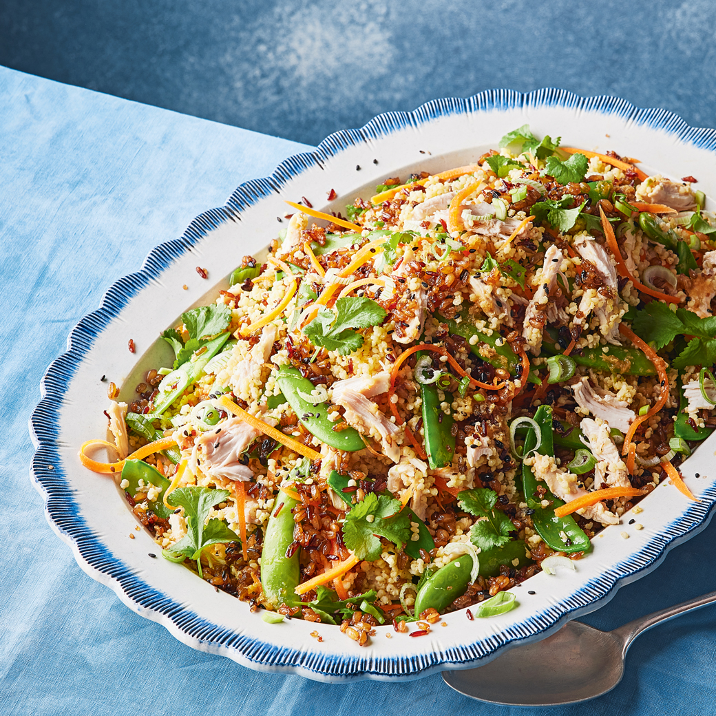 Honey and Sesame Chicken Grain Salad