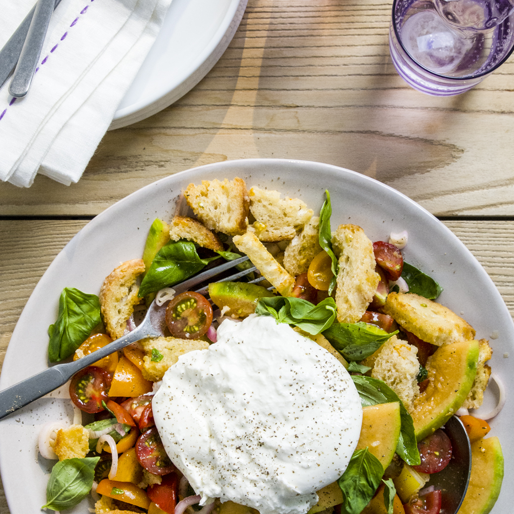 Melon Panzanella Salad