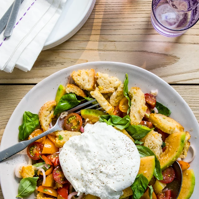 Melon Panzanella Salad