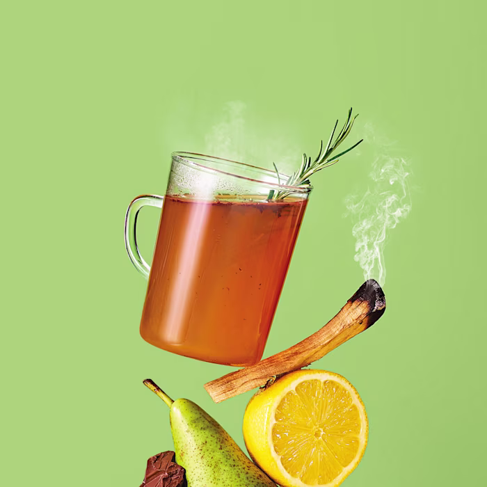 Warming Pear, Cardamom and Chocolate Mocktail