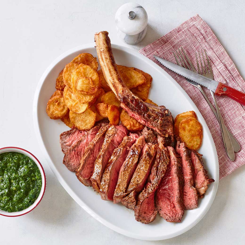 Tomahawk steak for two