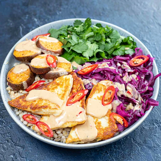 Halloumi Buddha Bowl