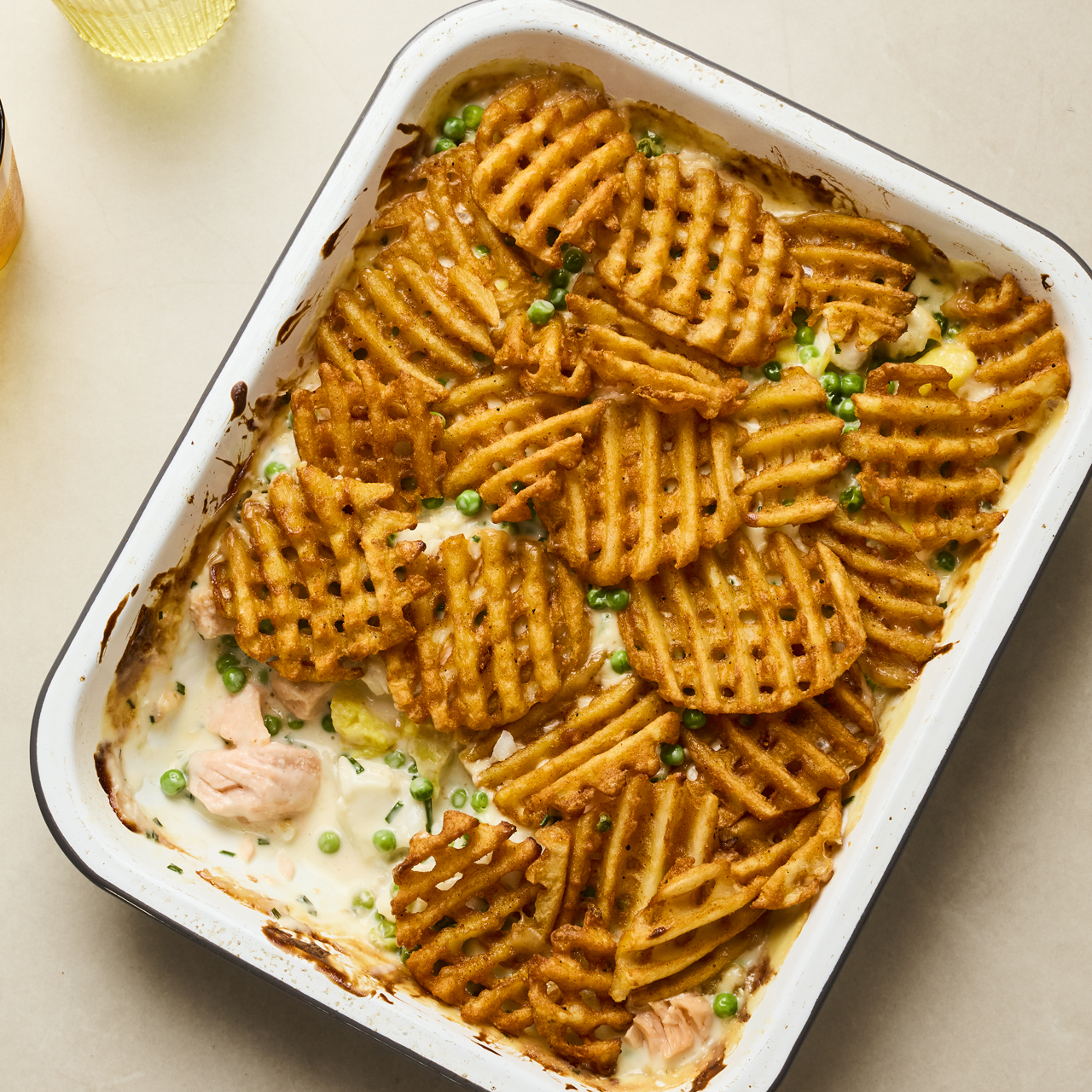 Waffle Fries Fish Pie