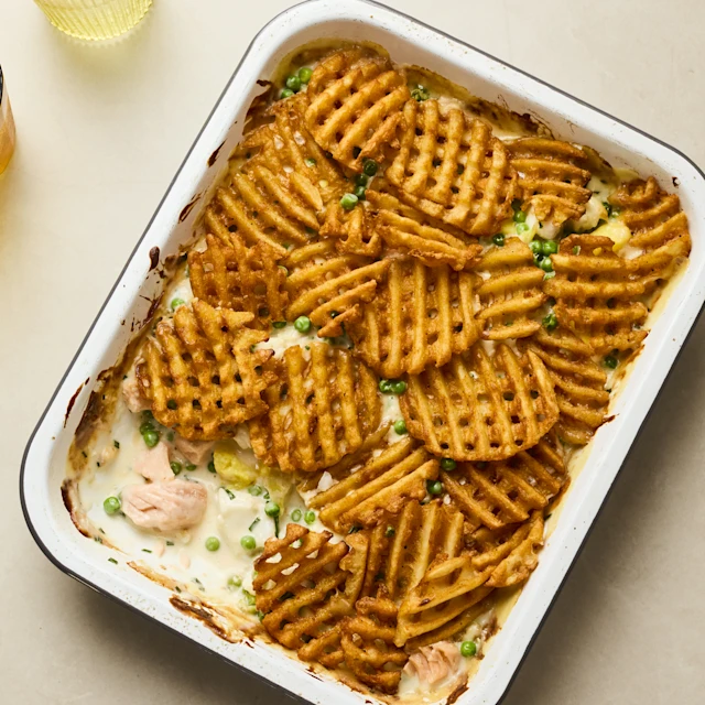 Waffle Fries Fish Pie