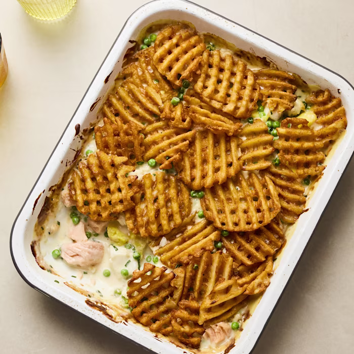 Waffle Fries Fish Pie