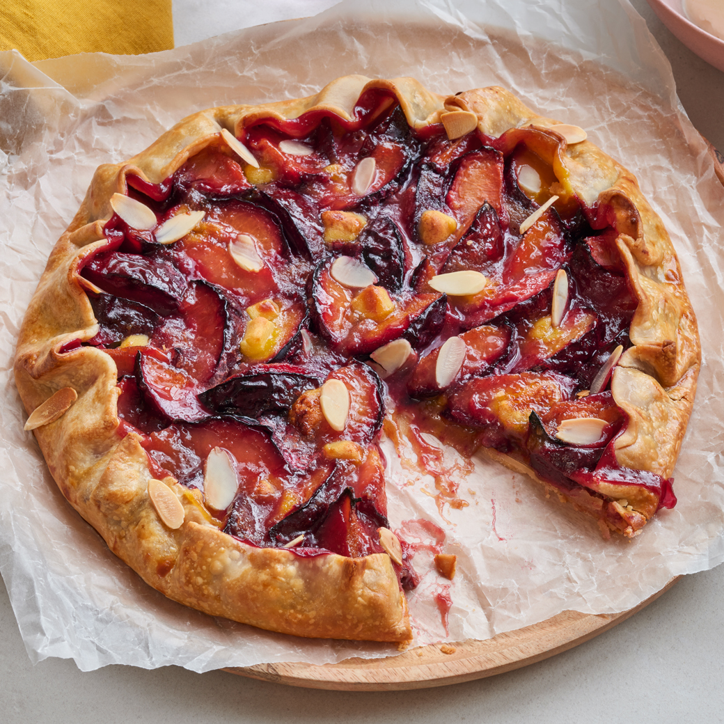 Plum and Marzipan Galette