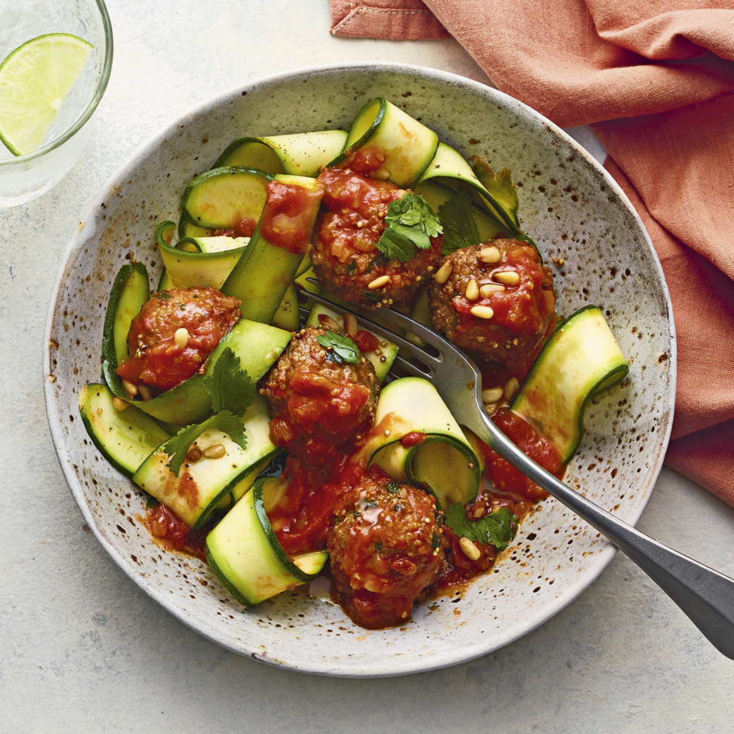 Baked Quinoa and Lamb Meatballs