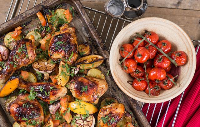 Chicken, Lemon & Tomato Traybake