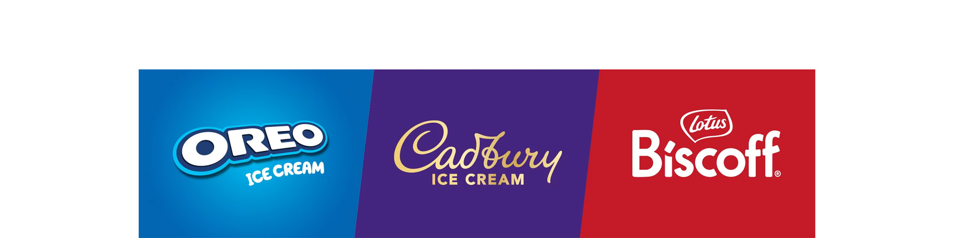 Cadbury, Oreo & Lotus Biscoff Ice Cream