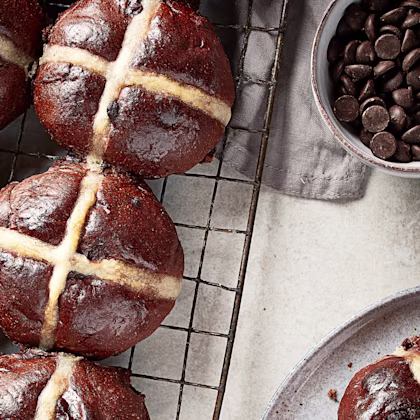 Marriage's Double Chocolate Hot Cross Buns