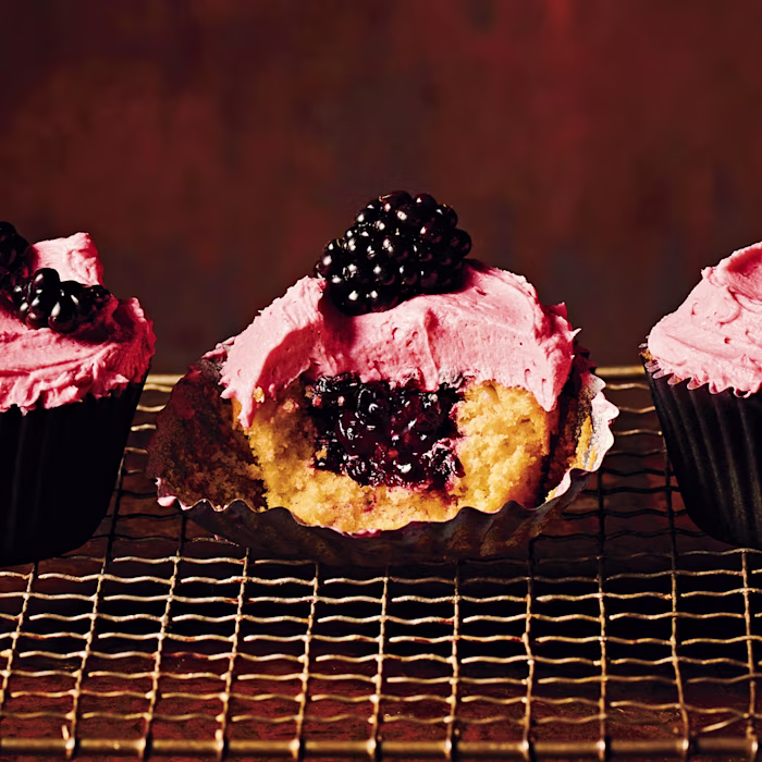 Purple Berry Cupcakes