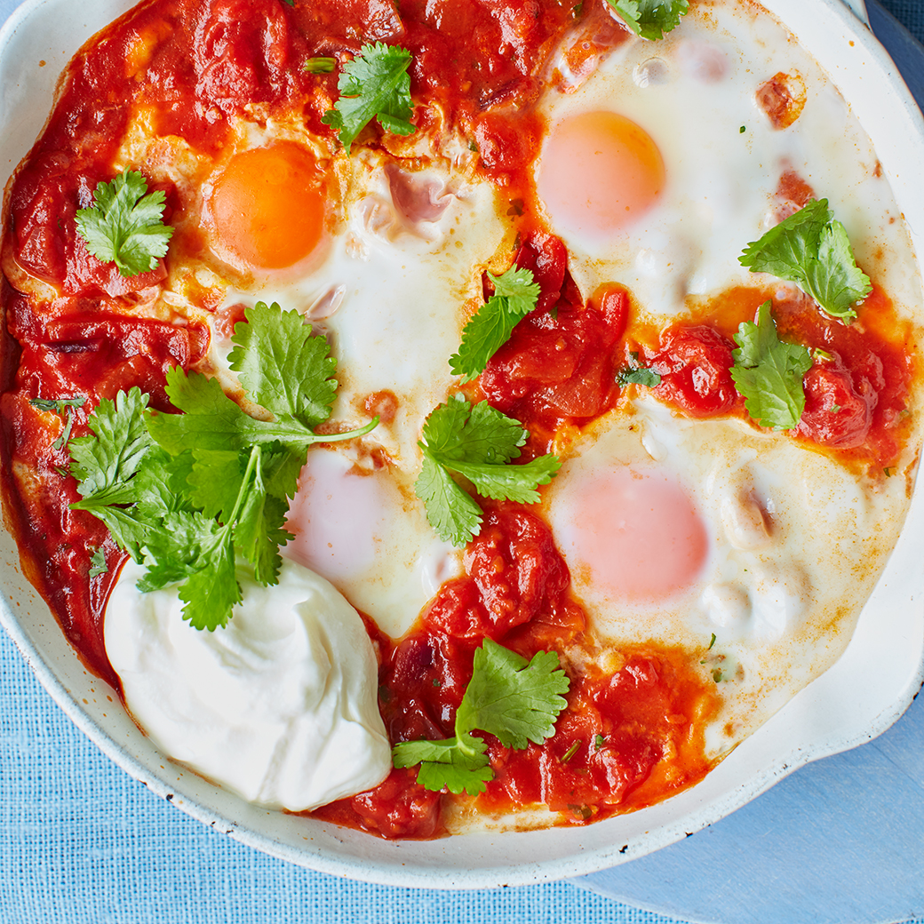 Spicy Tomato Baked Egg
