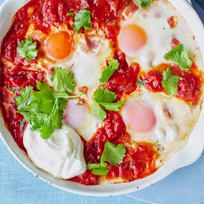 Spicy Tomato Baked Egg