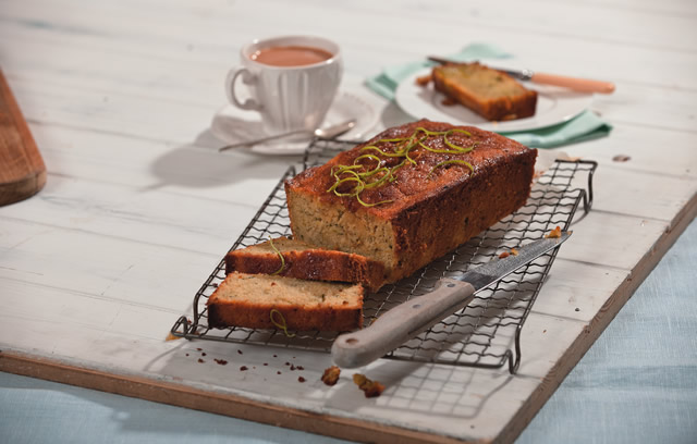 Sticky Lime & Courgette Loaf
