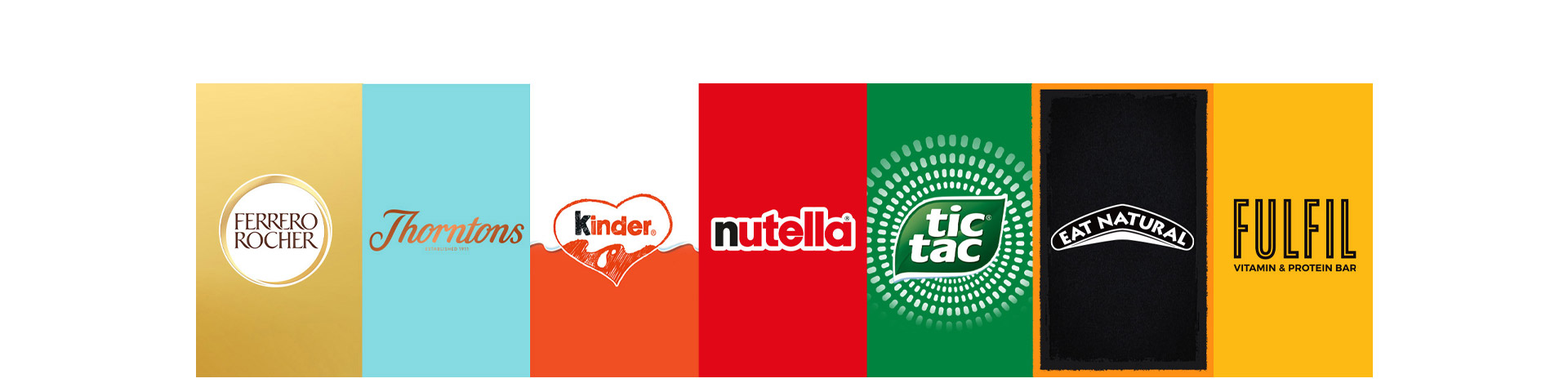 Ferrero Rocher | Kinder | Nutella | Tic Tac | Thorntons | Eat Natural | Fulfil