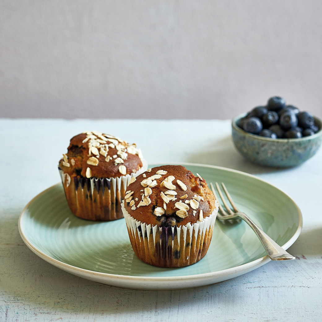 Blueberry & Banana Muffins