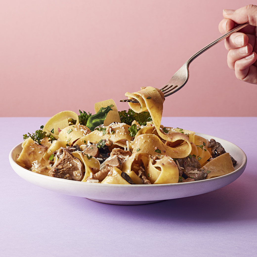 Wild Mushroom and Marsala Pasta