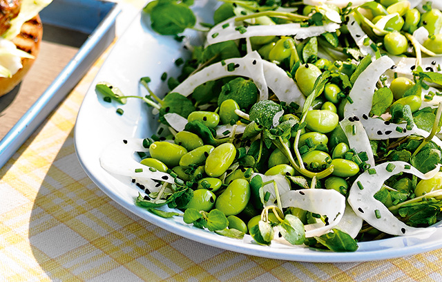 Edamame and fennel salad