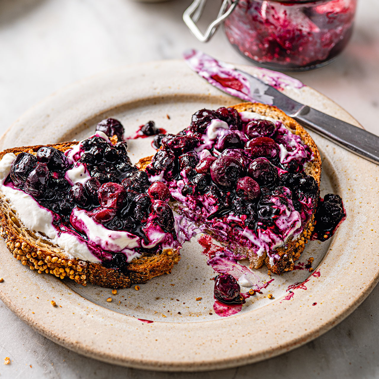 Jammy Roasted Blueberries 