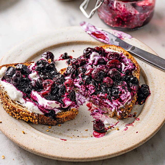 Jammy Roasted Blueberries