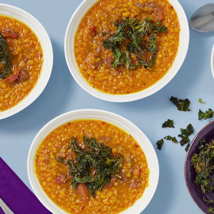 Tarka Dal with Crispy Kale