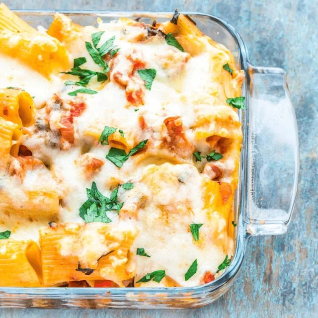 Baked Rigatoni with Beef Ragù