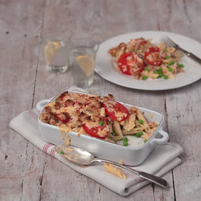 Smoked Mackerel Pasta Bake
