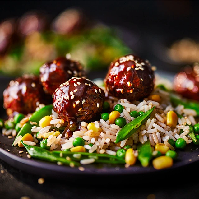 Hoisin Mushroom Meatballs