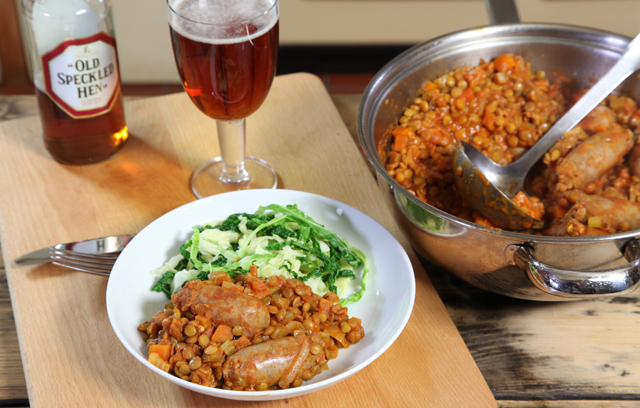 Lentil and Sausage Casserole