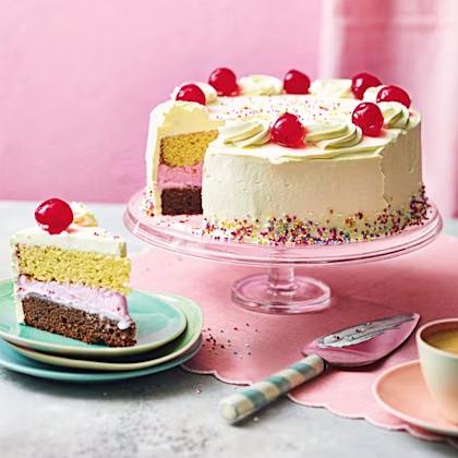 Neapolitan Ice-Cream Cake