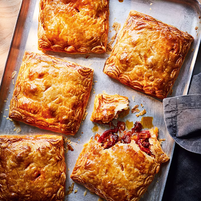 Chorizo, Mozzarella and Red Pepper Pocket Pies