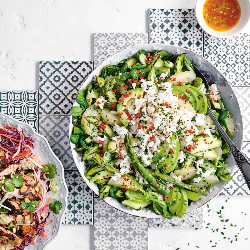 Crab, Asparagus and Grapefruit Salad