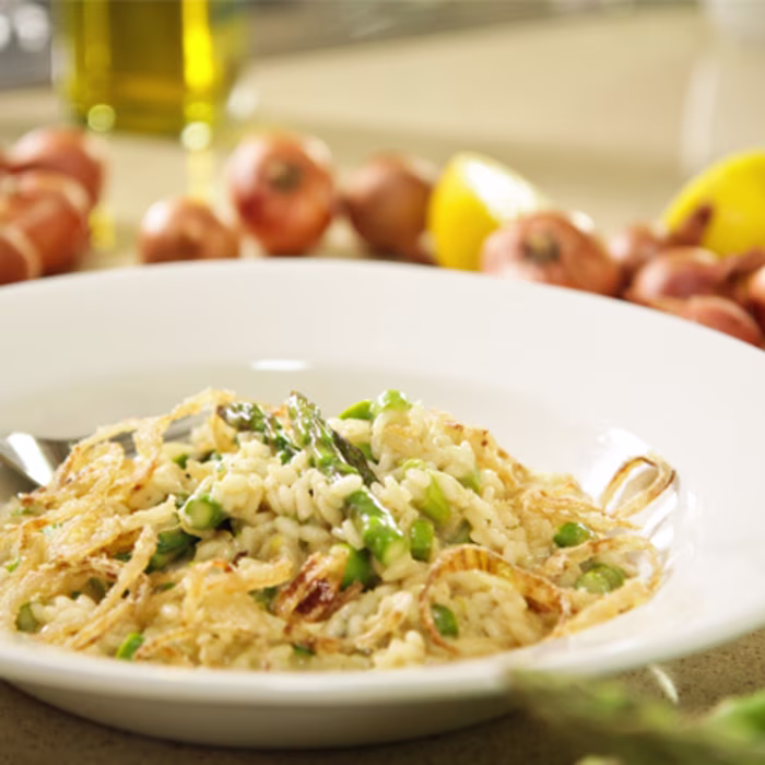 Asparagus and Shallot Risotto