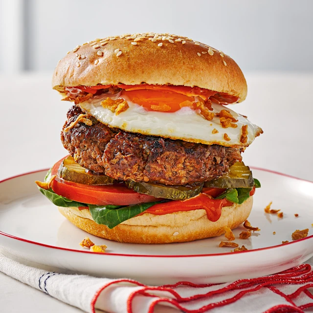 Kimchi BBQ Burgers