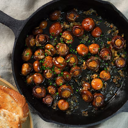 Garlic Butter Baby Mushrooms