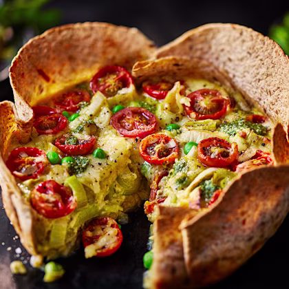 Seeded Tortilla Quiche