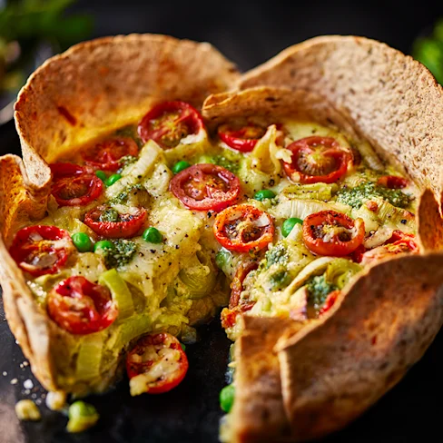 Seeded Tortilla Quiche