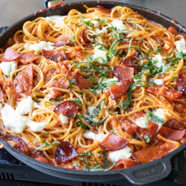 Crispy Pepperoni Pizza Pasta