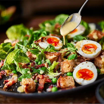 Tom Kerridge’s Summer Salad with Peas and Pancetta
