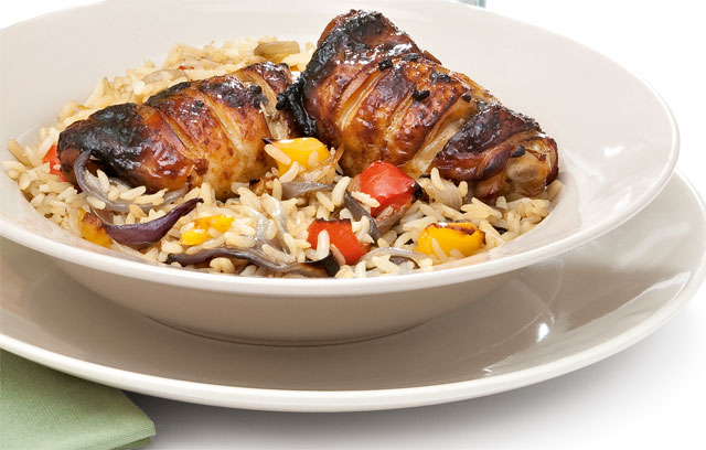 Chicken with Rice and Peppers