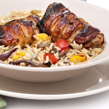 Chicken with Rice and Peppers