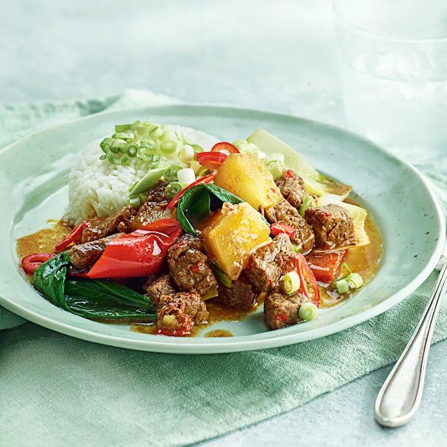 Slow-Braised Beef with Pineapple and Ginger