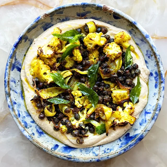 Ottolenghi’s Black and White Hummus