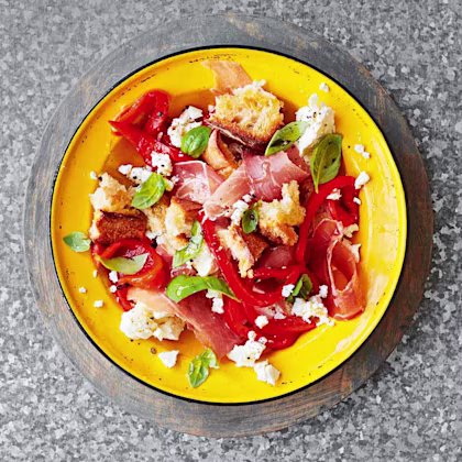 Roasted Red Pepper Panzanella