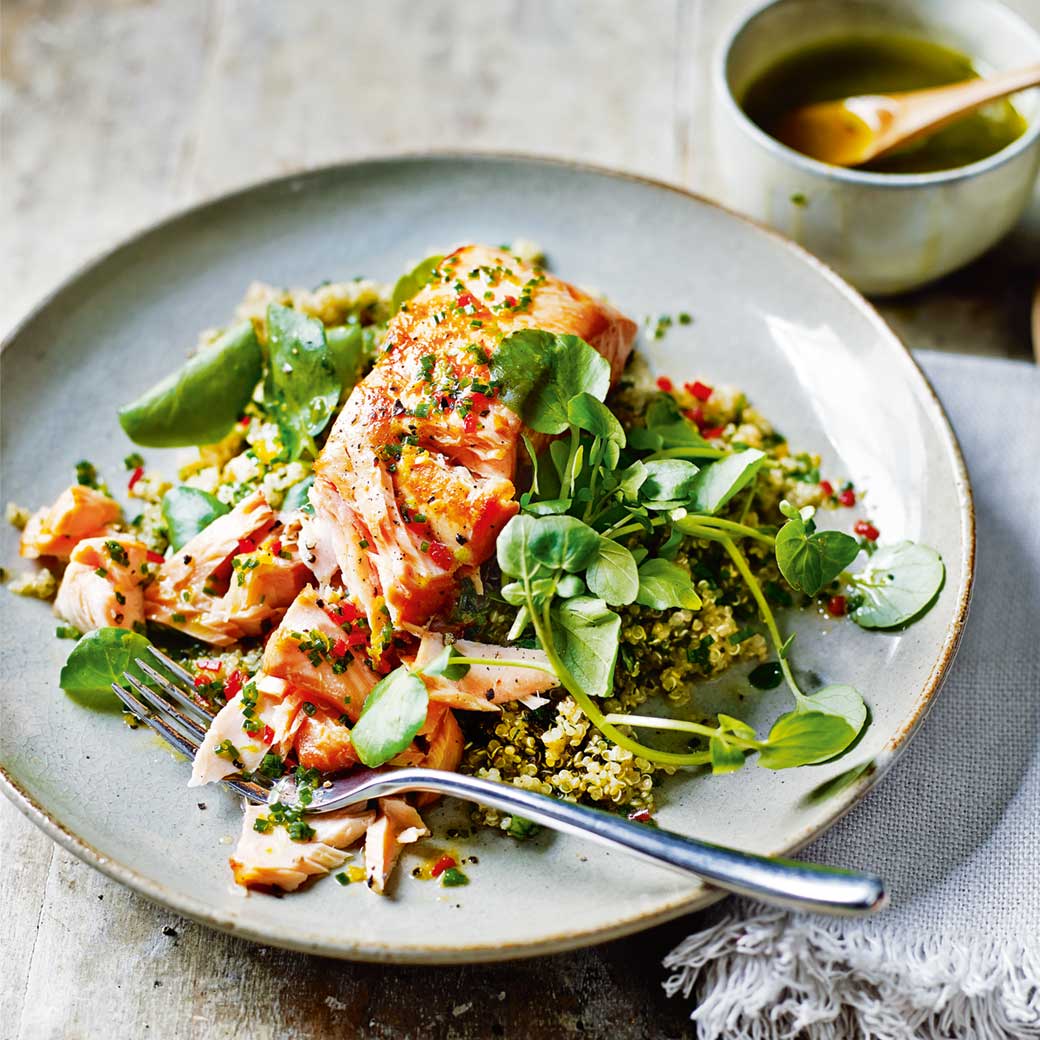 Salmon & Quinoa with Citrus & Chilli Dressing