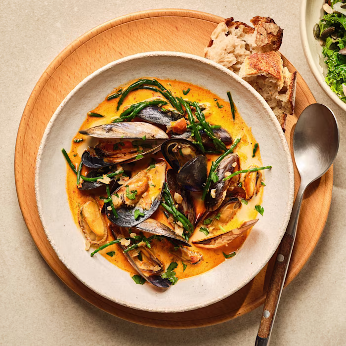 ’Nduja Mussels with Samphire